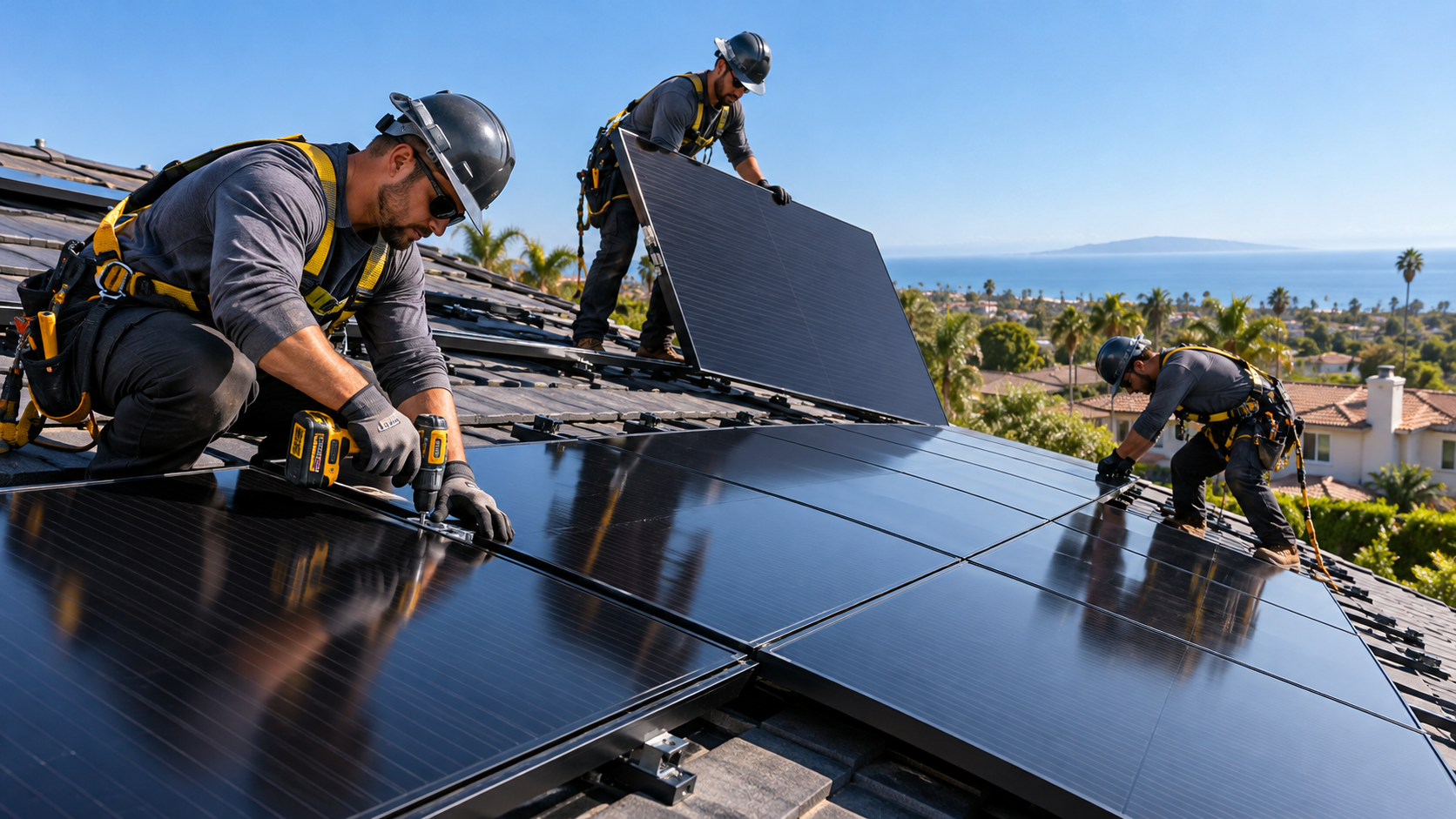 Solar panel installation
